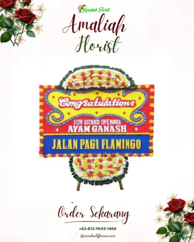 Bunga Papan Congratulation di Kemutuk